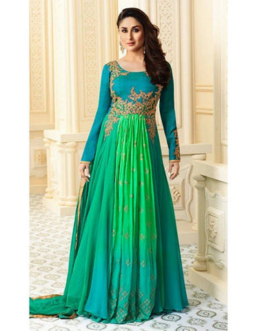 Buy Mint Green Soft Silk Pakistani Trouser Suit Online - LSTV04949 | Andaaz  Fashion